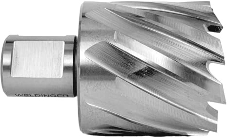 WELDINGER Vollschliff Kernbohrer HSS M2 Weldon für Magnetbohrmaschinen 40 mm Durchmesser
