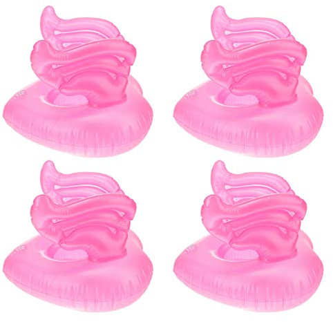 ibasenice 3 Series Posavasos Soporte Inflable para Bebidas Flotadores Inflables para Bebidas Inflables Piscina Inflatable Pool Portavasos Inflable Flotante Bebida Flota Rosa 4 Piezas X 3