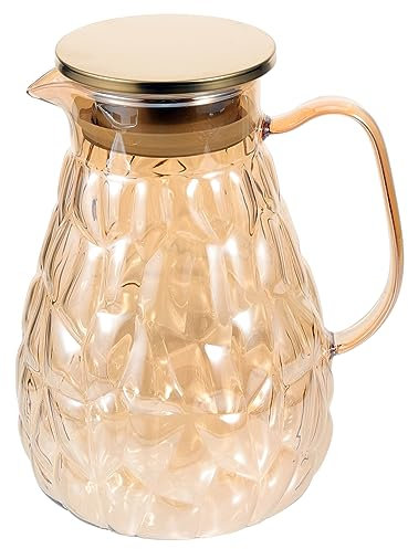 UTHCLO Jarra De Vidrio Para Agua Té Frío y Jugos Para Uso Casa Restaurantes y Eventos