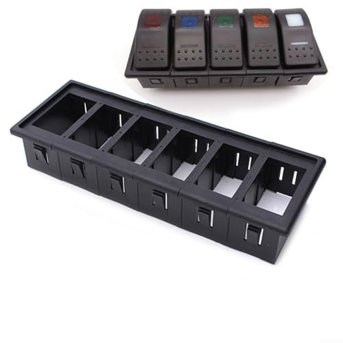 The Perfect Fit Sturdy and Dependable 6 Gang Rocket switch housing panel