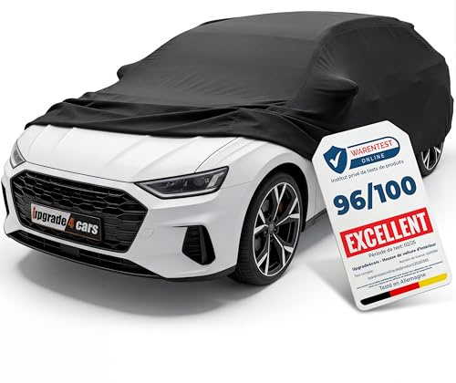 Upgrade4cars Housse Voiture Intérieur Elastique Bâche Accessoires Auto | Accessoire pratique pour le véhicule | Facile à utiliser et à ranger | Convient à toutes les saisons | Été & Hiver