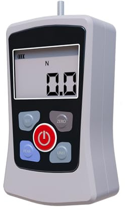 Medidor digital de fuerza de empuje y tracción con pantalla LCD, alarma de sobrecarga y ± 1% de precisión para pruebas industriales, medidor de fuerza digital de empuje y tracción