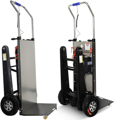 Sube Escaleras EléCtrico Carretilla Sube Escaleras EléCtrico Sube Escaleras EléCtrico Plegable Carrito Sube Escaleras Motorizado Adecuado para Familias Particulares,02
