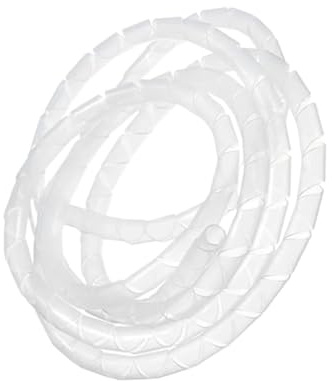 Manicotto avvolgicavo a spirale, Flame Spiral Cable Management Wrap Multicolor Multiple Sizes(White,1 Meters ID 4.0mm)