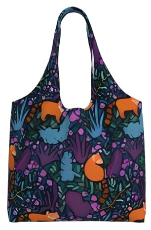VXXNlnn Bolsas de lona con estampado de la bandera de Malta, bolsa grande reutilizable para compras y almacenamiento para mujeres, perfecta para la vida diaria, Estampado de gato, Talla única