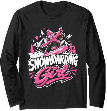 Snowboarder Snowboarding Girl Girls Children Snowboard Long Sleeve T-Shirt