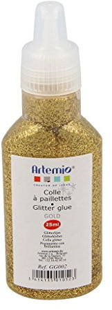 Glitter Glue 25ml Gold