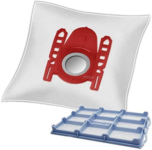 10 Staubsaugerbeutel 1 Filter kompatibel mit Siemens VS06G2413/03 | DeClean mit 10 Beutel plus 1 Motorschutzfilter, passend für 2400 W Power Edition, Synchropower Staubsauger
