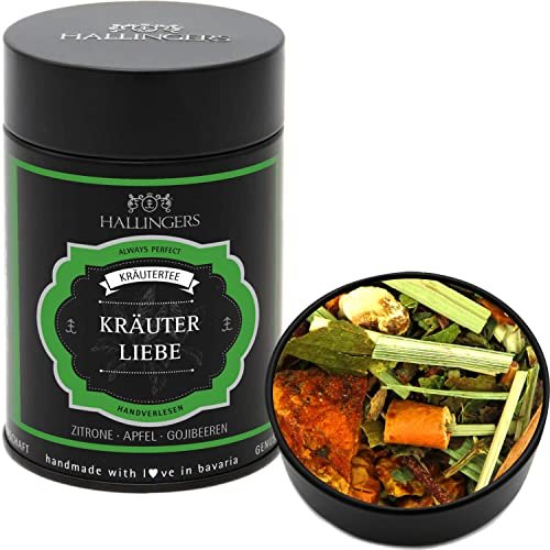 Hallingers Genuss Manufaktur Loser Kräuter-Tee mit Zitrone, Apfel & Gojibeeren|Made in Bayern
