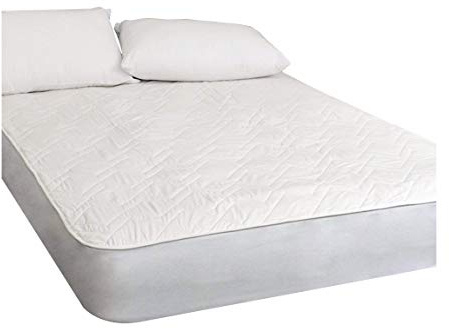UK Care Direct Cooling Cotton Mattress Protector Double Size - Breathable 3D Air Relax Technology Promotes Airflow - Soft Natural Cotton Filled Surface Added Comfort – Deep Stretch Skirt Secure Fit