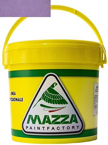 COLORIFICIO MAZZA Pittura Decorativa Per Interni Effetto Sabbiato Lt 5 Sabbia Vernice Muro Effetto Metallizzato Cangiante Perlescente Idropittura Murale Colorata (Viola Lilla Chiaro Sbp3074)