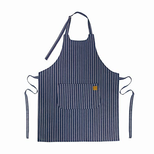 Lacor - 60080 - Delantal de cocina Unisex, Delantal con un diseño sencillo, elegante y original, medidas 68x83 cm, Color Azul Marino