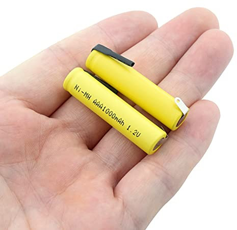hsvgjsfa 1.2v 1000mAh Rechargeable Batteries Cells Pilha HR03 LR03 With Tabs For Wireless Keyboard Mouse Toy 4Pieces