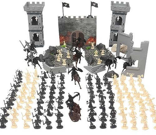 LICHENGTAI Soldatenfiguren Spielsoldaten aus Kunststoff Spielfiguren Set Medieval Armee Soldaten Figuren Mini Militär Modell Spielesets Soldatenfiguren Spielzeug Militärspielset für Kinder Erwachsene