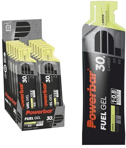 Powerbar - Black Line - Fuel 30 Gel - Lemon - 12x50ml - Gel énergétique riche en glucides - Sans caféine