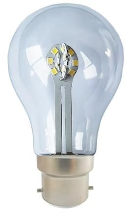 RAWARS HHF Illuminazione Domestica 10 pz/Lotto A60 Lampadina E27 Petalo Luce AC85-265V No Strobe 5W Sorgente Luminosa A Sospensione (Dimensione : B22 85-265V, Colore : Blanc)
