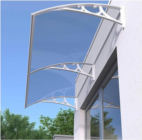 Vordach for haustür，vordach haustür ，Pultbogenvordach ，haustür vordach，Regenschutz for Outdoor ，Transparentes Polycarbonat ，mit UV-Schutz