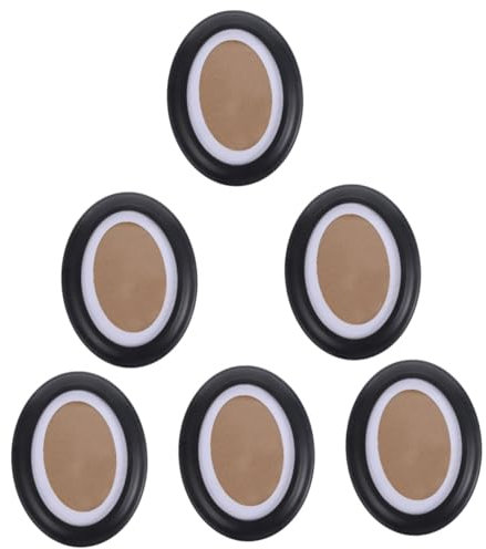 Cabilock 7 Zoll Ovale Holz Bilderrahmen 6 Stück Set Wand- Und Tischrahmen Fotohalter Für Paare Und Kinderzimmer Elegante Dekoration Für Zuhause Und Büro