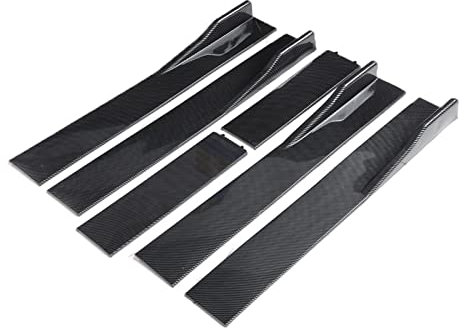 Winglet Diffusor 1 Paar 2M Für F10 F11 G30 G31 5 SERIE Universal Auto Seitenschweller Verlängerung Rocker Panels Lip Splitter Schwarz ABS Auto ExteriorAccessories Seitenschweller(D-Model Carbon Fiber)