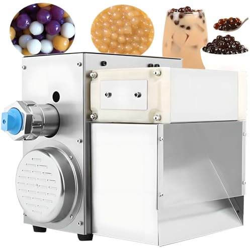 Commercial Milk Tea Pearl Making Machine, 400W Pill Maker, 3-12mm Automatic Food Pills Maker, Tapioca Pearls Milk Tea making machine for Taro Ball/Cassava Pill/honey Pills/Mud Pills 5MM