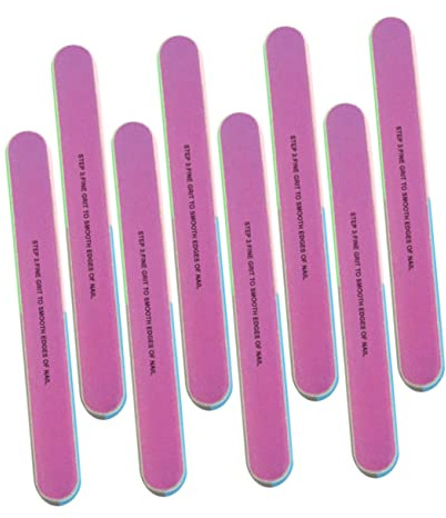 NOLITOY 8pezzi Limette Per Unghie Facce Strumenti Per Manicure e Pedicure Facili Da Usare e Portatili Per Trattamenti Unghie Casa o Salone