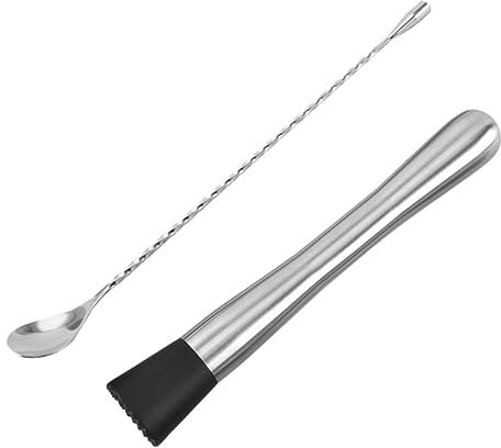 Cabilock 2 Pièces Marteau à Glace Et Broyeur à Cocktail en Acier Inoxydable avec Tige De Broyage pour Mélanger Diverses Boissons