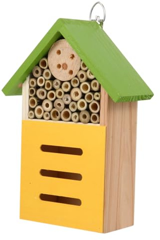 POPETPOP Insektenhaus Für Den Außenbereich Bienenhaus Als Dekoratives Element Für Garten Und Balkon Hängend Ideal Für Insektennester