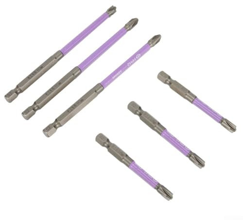 Tournevis cruciforme aimanté - Ensemble complet de 6 pièces en alliage d'acier