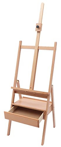 Malkoffer leer Troyes aus Buchenholz, Box Holz Portable Sketchbox Aufbewahrung, für Zeichnen Skizzieren Kunst Zubehör Erwachsene Anfänger Künstler, zum Aufbewahren