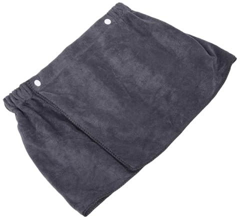PRETYZOOM Wearable Bath Towel for Men Soft and Absorbent Shower Skirt Quick Dry Beach Towel with Snap Closure Versatile Sauna and Gym Use Grey