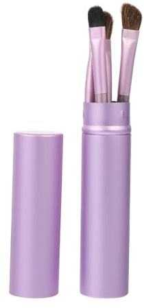 BIUDECO 5 Teiliges Lidschatten Pinsel aus Weichem Wildhaar mit Aluminiumgriff Vielseitig Einsetzbar für Präzises Auftragen und Verblenden von Augen Make Up für Mädchen und Profis