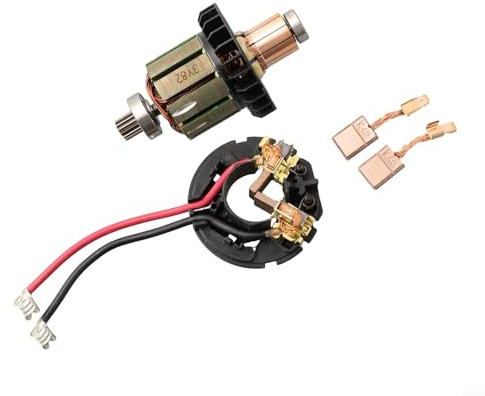 Makita CB440 619380-9 619583-5 - Juego de cepillo de carbono para herramientas eléctricas DDF482 DHP482 con 4 soportes de metal y carbono
