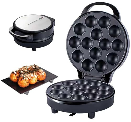Electric Cupcake Maker, Cupcake Machine with Non-stick Coating and Led Indicator Light, Double-sided Heating Electric Maker for Birthday Baking, Snacks Desserts