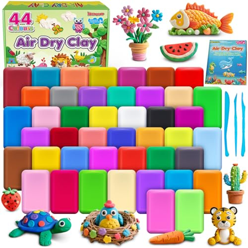 Juego De Arcilla Para Modelar, 44 Colores, Para Niños, Regalo Para Niños Y Niñas De 3 A 12 Años