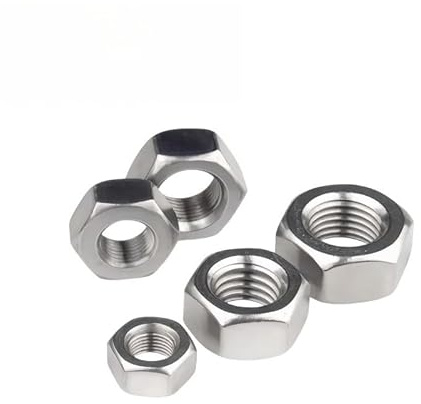 Sechskantmuttern 304 Edelstahl M4 M5 M6 M8 M10 M12 M14 M16 M18 M20 M22 M24(M5x0.5-10pcs)