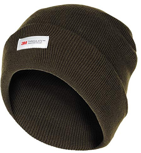 MFH Kurze Rollmütze gestrickt Thinsulate gefüttert Strickmütze Wintermütze Mütze