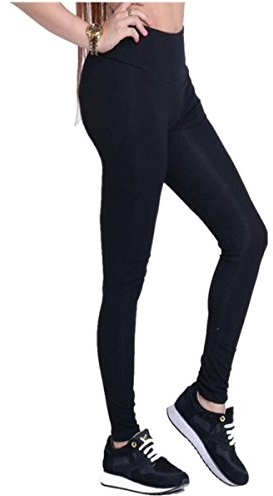 Dreamskull Leggings jeggings treggings pennbyxor stretchbyxor dam flickor byxor lång hög midja skinny slim fit yoga joggingbyxor stretch träning fitness, svart, M