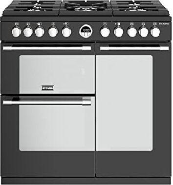 Stoves Sterling S900DF 90cm Dual Fuel Range Cooker - Black