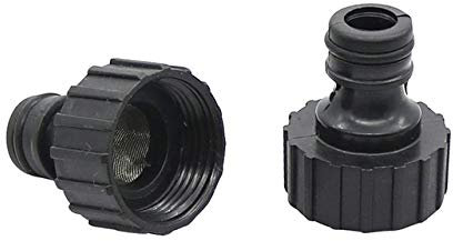 LRJSKWZC Hose Connectors 3/4 Tap Quick Connector with Filter Water Pipe Connector Washing Machine Fittings Hose tap Connector Faucet Joint 5 Pcs (Color : Green, Diameter : 3/4'')