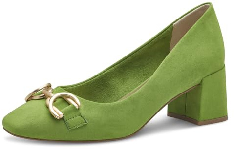 MARCO TOZZI Décolleté Donna con Tacco a Blocco Vegane, Verde (Apple), 40 EU