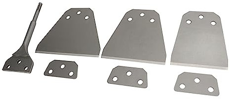 Kit de Grattoir de Sol, Grattoir électrique à Poignée Ronde Résistant aux Vibrations pour les Amateurs de Bricolage pour les Travaux Délicats