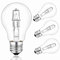 E27 42W Dimmable, Ampoule Globe A55 Blanc Chaud 2700K, Ampoule à Vis E27 Transparente pour Lustre, Lampe de Table, Applique Murale, AC 220-240V, Lot de 4
