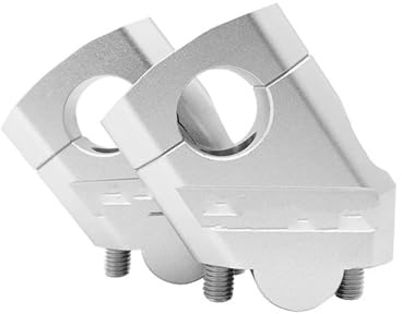 Motorcycle Handlebar Risers For BMW For F850GS F900R For F900XR F 850 GS Motorcycle Handle Bar Riser Clamp Extend Handlebar Adapter Mount Handlebar Bar Risers (Color : 28mm Silver)