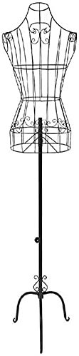 XINYUNFEI Schneiderpuppe Verstellbar Metalldrahtrahmenschaufensterpuppe-Torso Mit Ständer, Weinlese-Eisenmodell for Frauenkleid/Anzüge/Hochzeitskleid-Display(White)