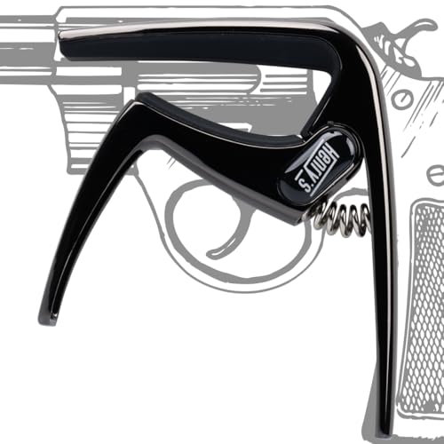 Henry's Colt Kapodaster Für Gitarre - Quick-Change-Mechanismus - Schnelles Klemmen & Starke Feder & Hochwertiger Gummi & Modernes Design - Capo für Gitarre Westerngitarre Akustikgitarre E-Gitarre