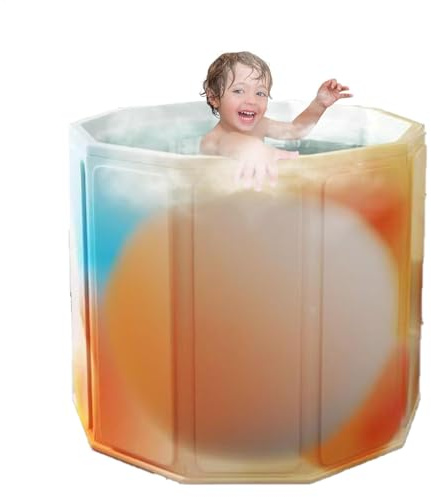 Foldable Bathtub for Kids Women Little Boys Girls Full Body Bathing Bucket | Portable Ice Bath Tub Little Boys Girls for Travel