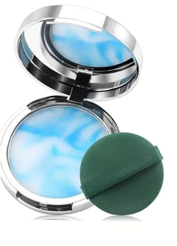 HAMKU Polvos faciales, polvos compactos, polvos en gel, efecto natural, ligeros y transpirables, polvos mate de larga duración.