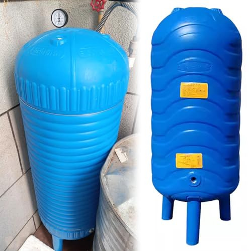 Tanque de PresióN de Pozo Tanque De Agua Presurizado Para Jardín, Vaso De Expansión Azul De 60L 100L 120L 150L 200L 250L 300L, Tanques De Presión Para Almacenamiento De Agua De Pozo(45x90cm - 120L)