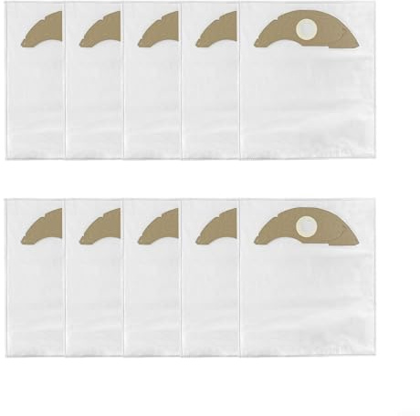 Jurtmy 10 Pack Vacuum Cleaner Bags for Karcher NT 221, for NT 22/1 Model, 2.5L Large Capacity, Dust Collection Bags, Non-Slip Top Design