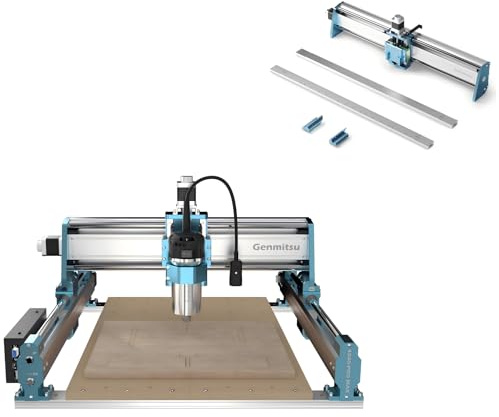 Genmitsu Upgrade 4040-PRO MAX to 6040 CNC Machine with 710W Trimmer Router for Wood Metal Acrylic Cutting Milling